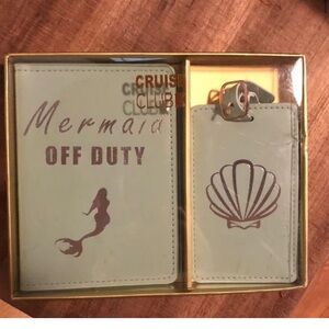 Mermaid Off Duty Passport Holder and Luggage Tag Set